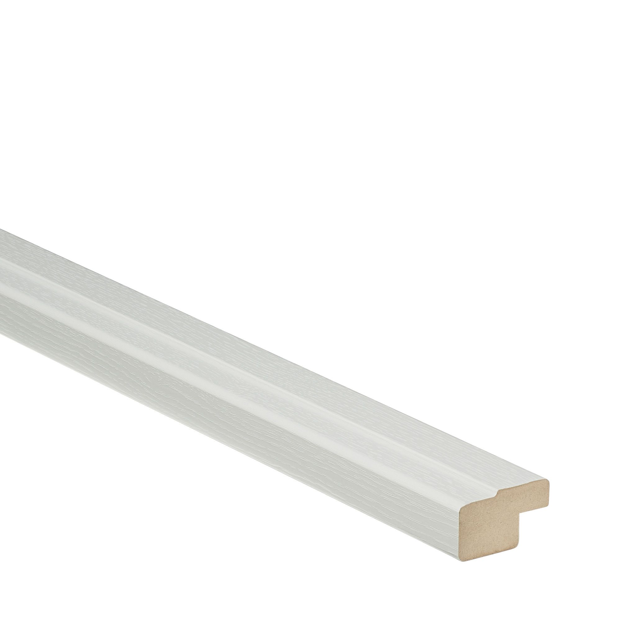 GoodHome Alpinia Matt Grey Wood effect Cornice & pelmet, (L)2400mm (H)35mm