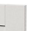 GoodHome Alpinia Matt ivory painted wood effect shaker Drawer front, bridging door & bi fold door, (W)600mm (H)356mm (T)18mm