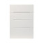 GoodHome Alpinia Matt ivory painted wood effect shaker Drawer front (W)500mm, Pack of 4