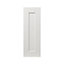 GoodHome Alpinia Matt ivory painted wood effect shaker Highline Cabinet door (W)250mm (H)715mm (T)18mm
