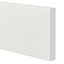 GoodHome Alpinia Matt ivory painted wood effect shaker Standard Appliance Filler panel (H)115mm (W)597mm