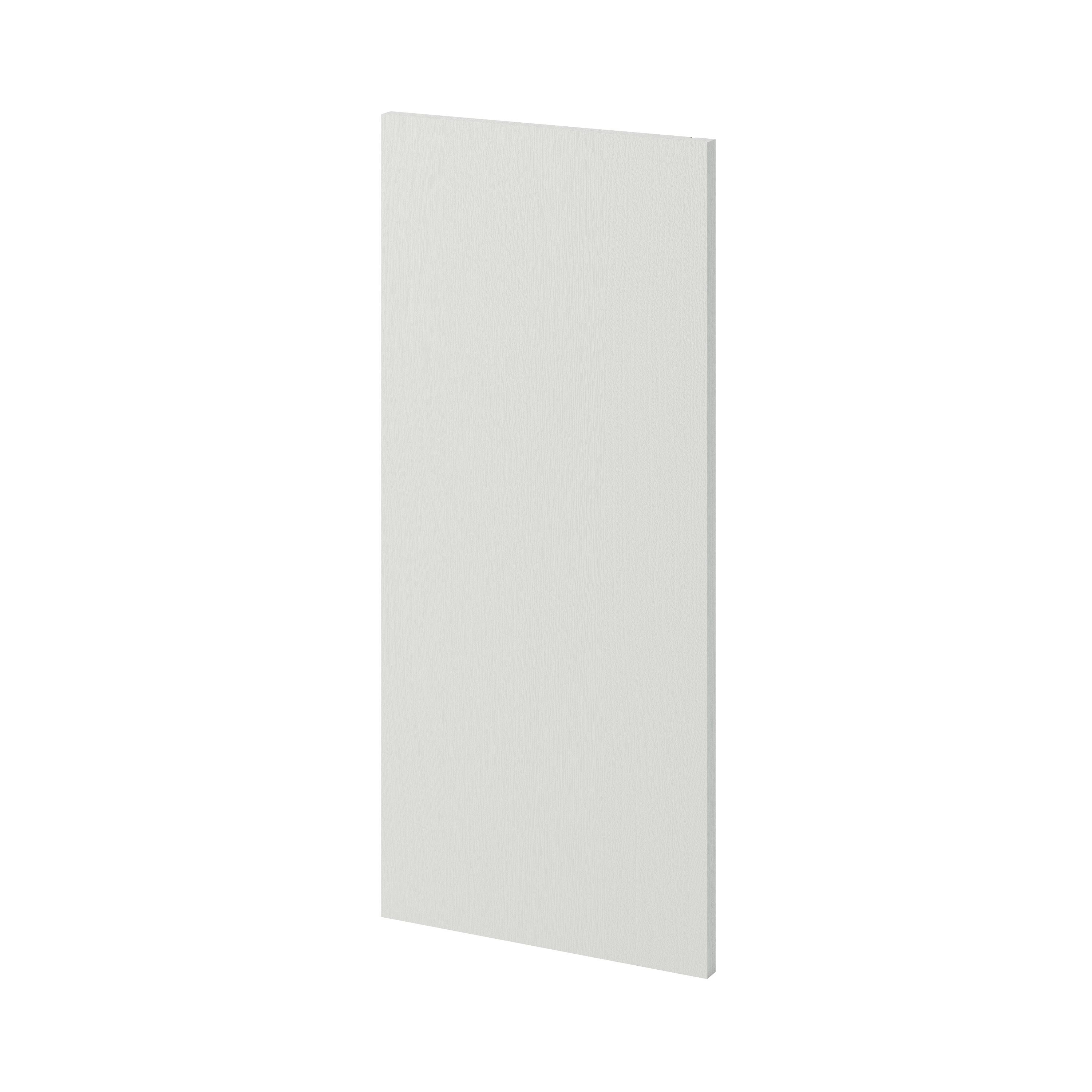 GoodHome Alpinia Matt ivory painted wood effect shaker Standard Wall End panel (H)720mm (W)320mm