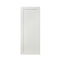 GoodHome Alpinia Matt ivory painted wood effect shaker Tall larder Cabinet door (W)600mm (H)1467mm (T)18mm