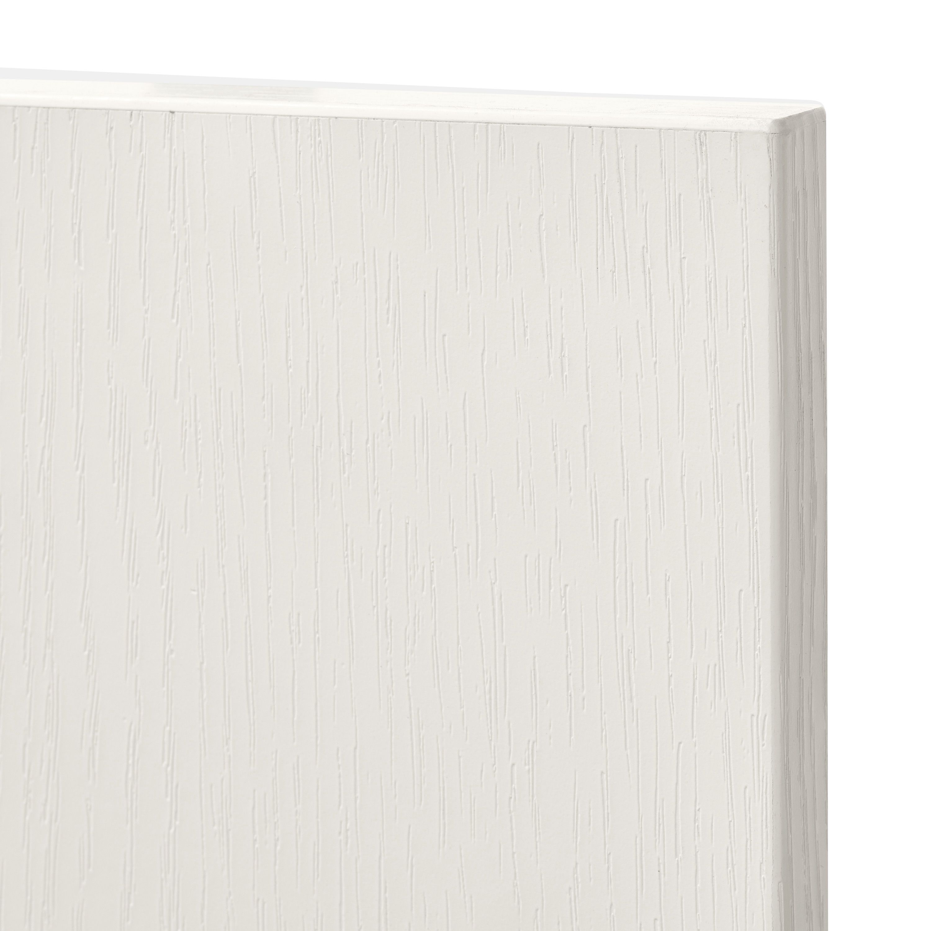 GoodHome Alpinia Matt ivory painted wood effect shaker Tall wall Cabinet door (W)150mm (H)895mm (T)18mm