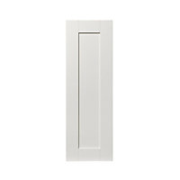 GoodHome Alpinia Matt ivory painted wood effect shaker Tall wall Cabinet door (W)300mm (H)895mm (T)18mm