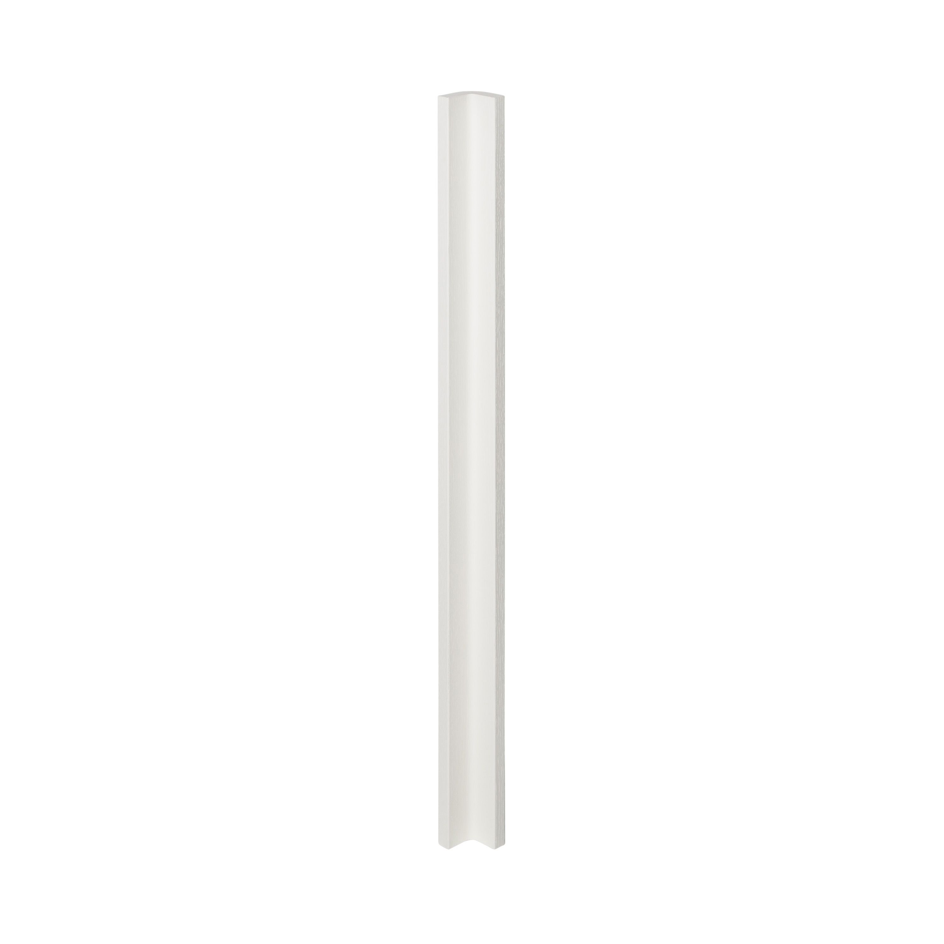 GoodHome Alpinia Matt ivory painted wood effect shaker Tall Wall corner post, (W)59mm (H)895mm