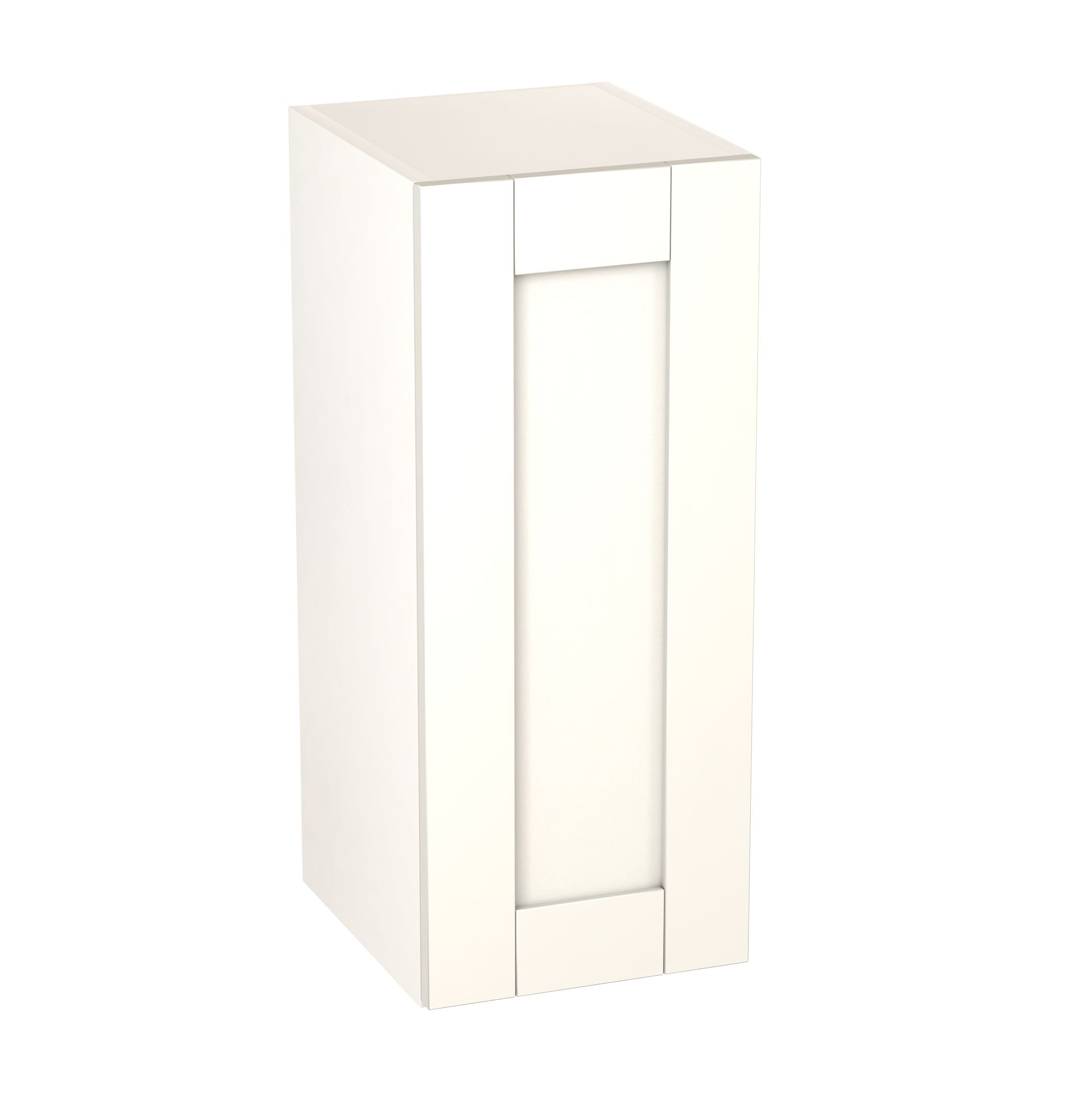 GoodHome Alpinia Matt ivory painted wood effect shaker Wall Kitchen cabinet (W)300mm (H)720mm