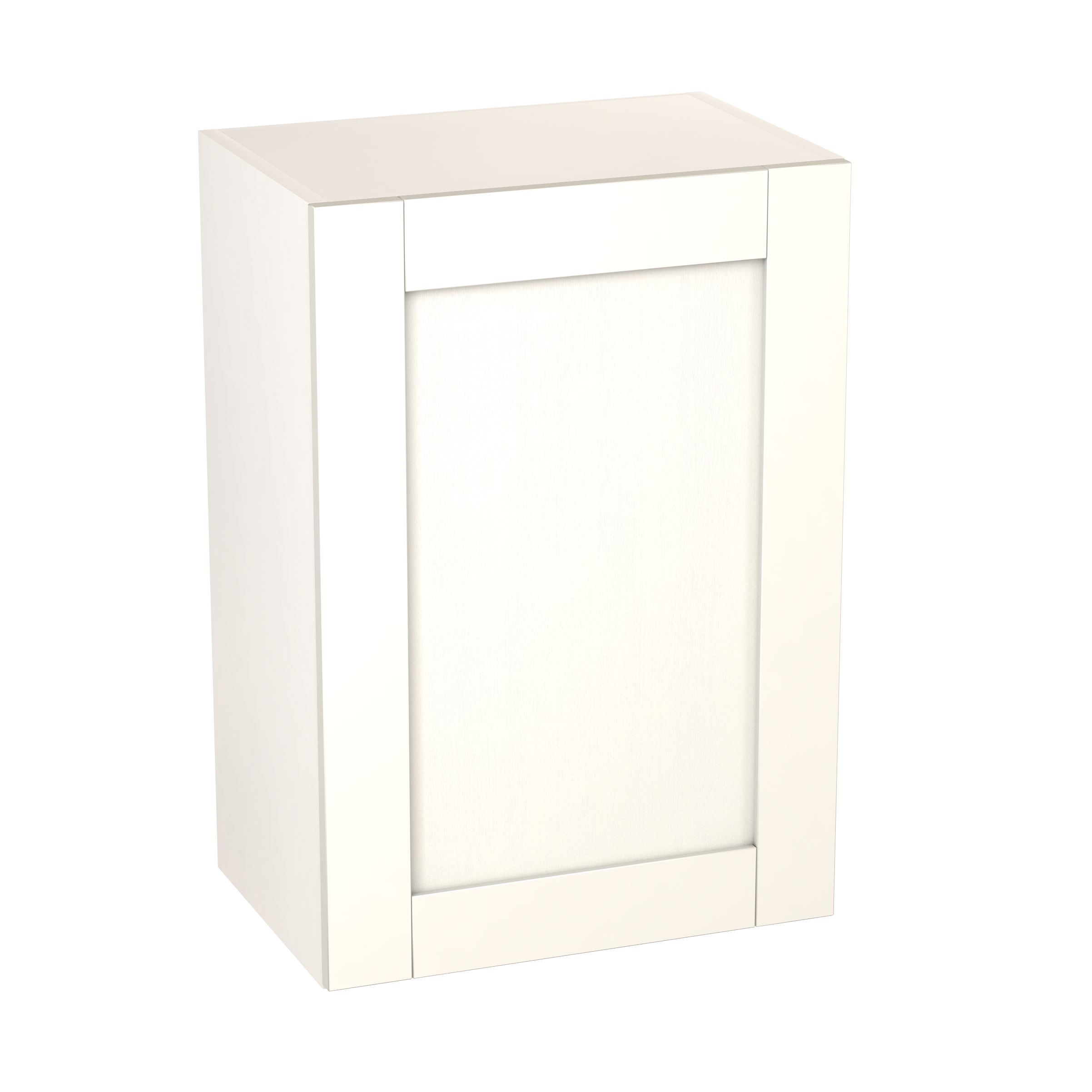 GoodHome Alpinia Matt ivory painted wood effect shaker Wall Kitchen cabinet (W)500mm (H)720mm