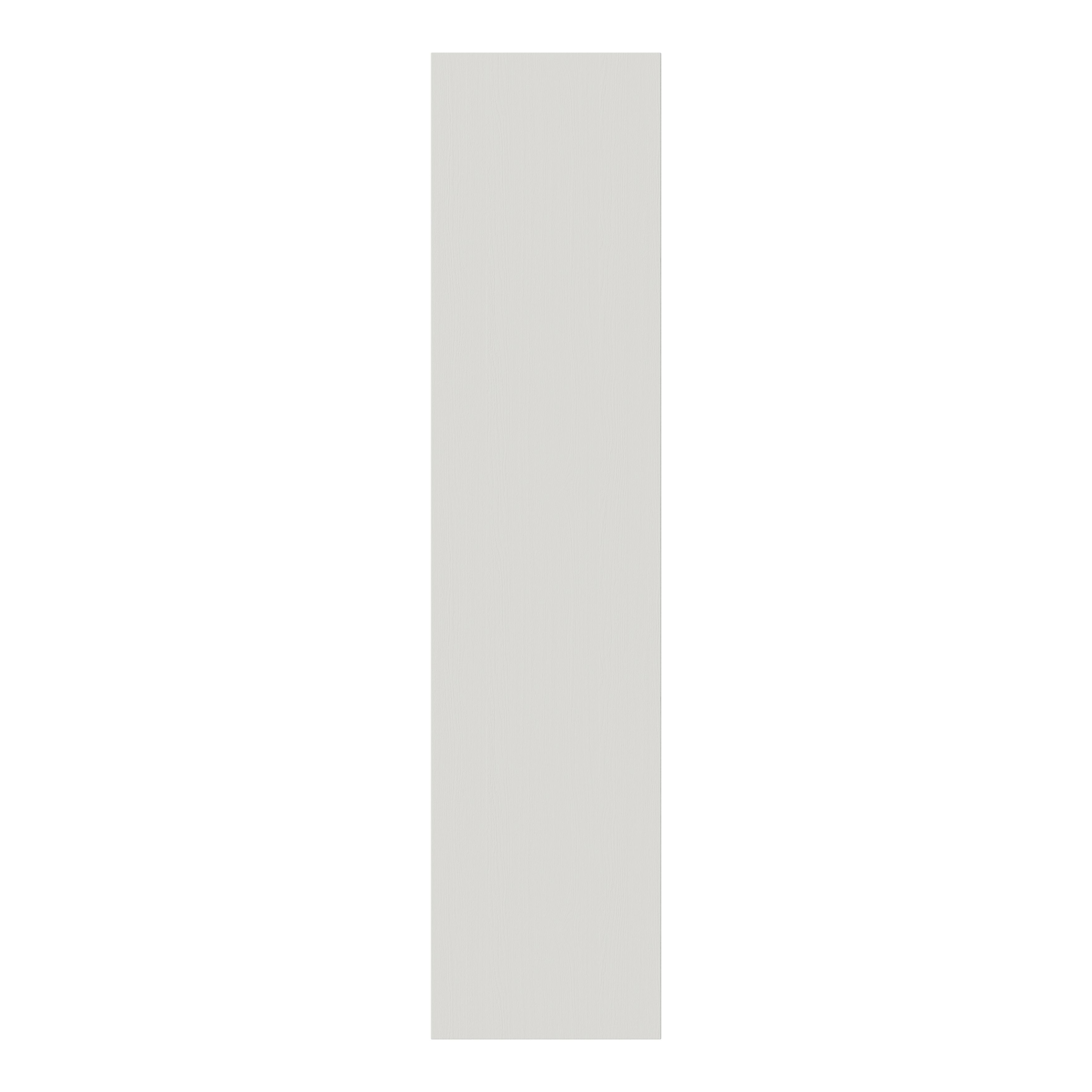 GoodHome Alpinia Matt ivory painted wood effect Tall Clad on panel (H)1500mm (W)350mm
