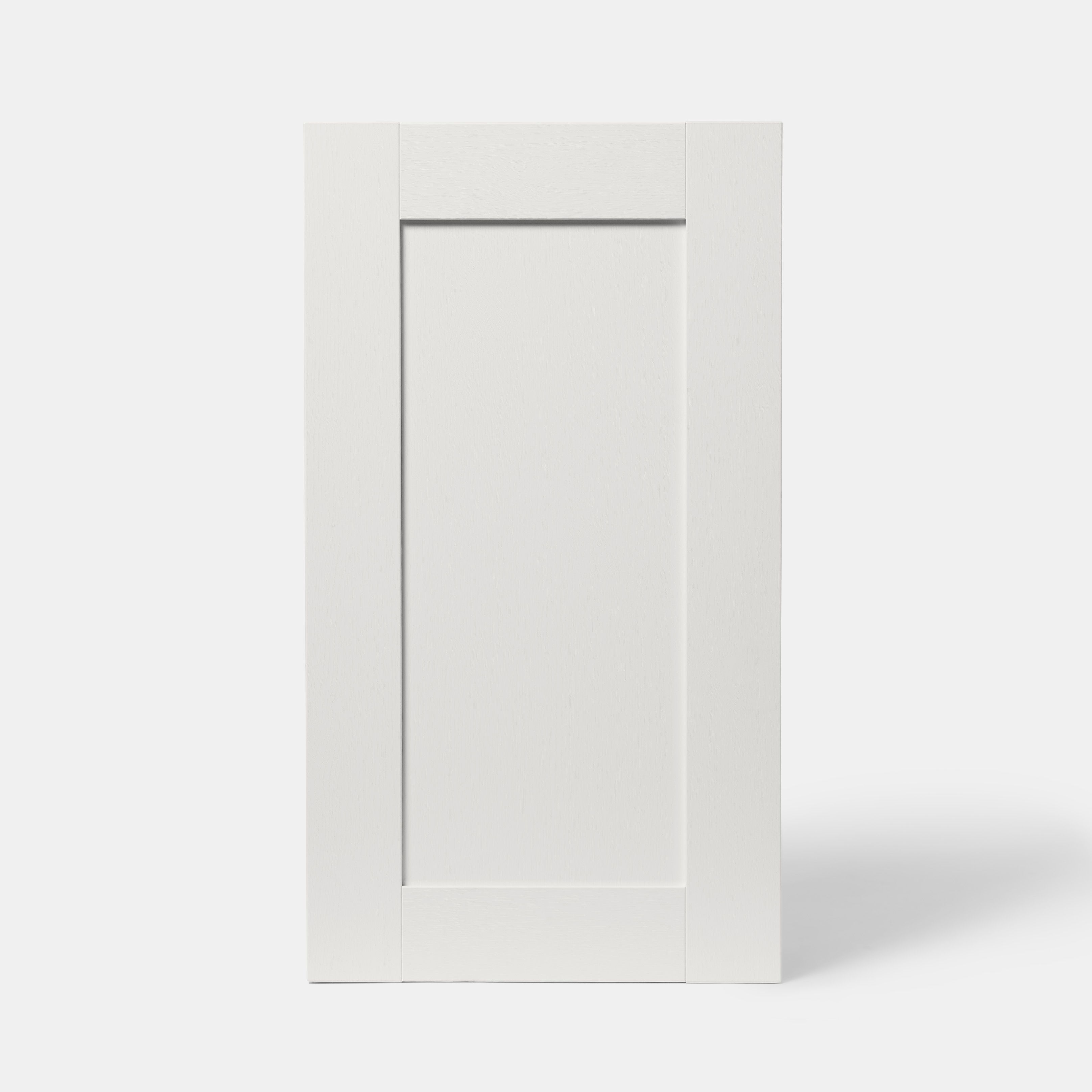GoodHome Alpinia Matt Ivory Shaker Highline Cabinet door (W)450mm (H)715mm (T)18mm