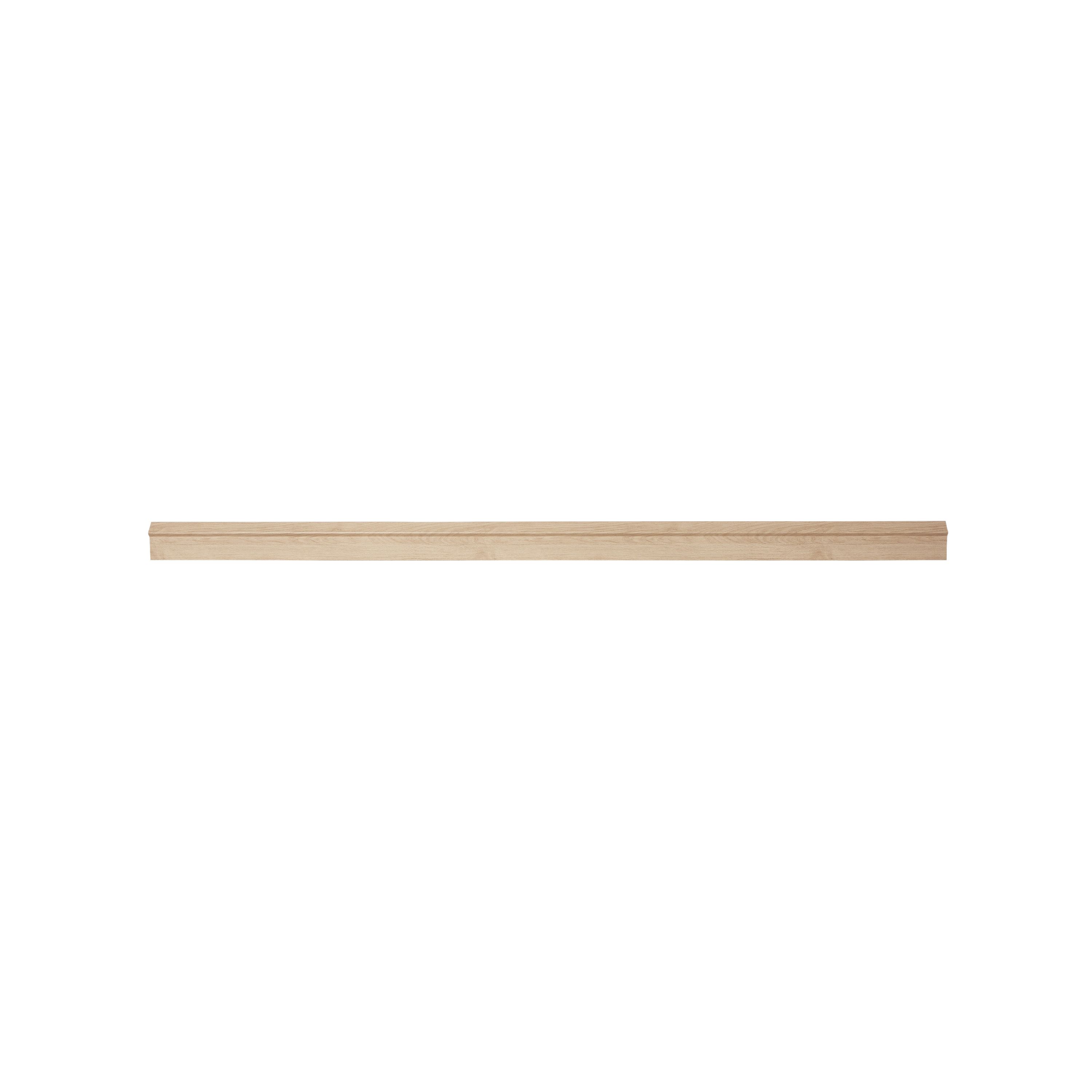 GoodHome Alpinia Matt Light oak effect Pelmet, (L)2400mm (H)75mm