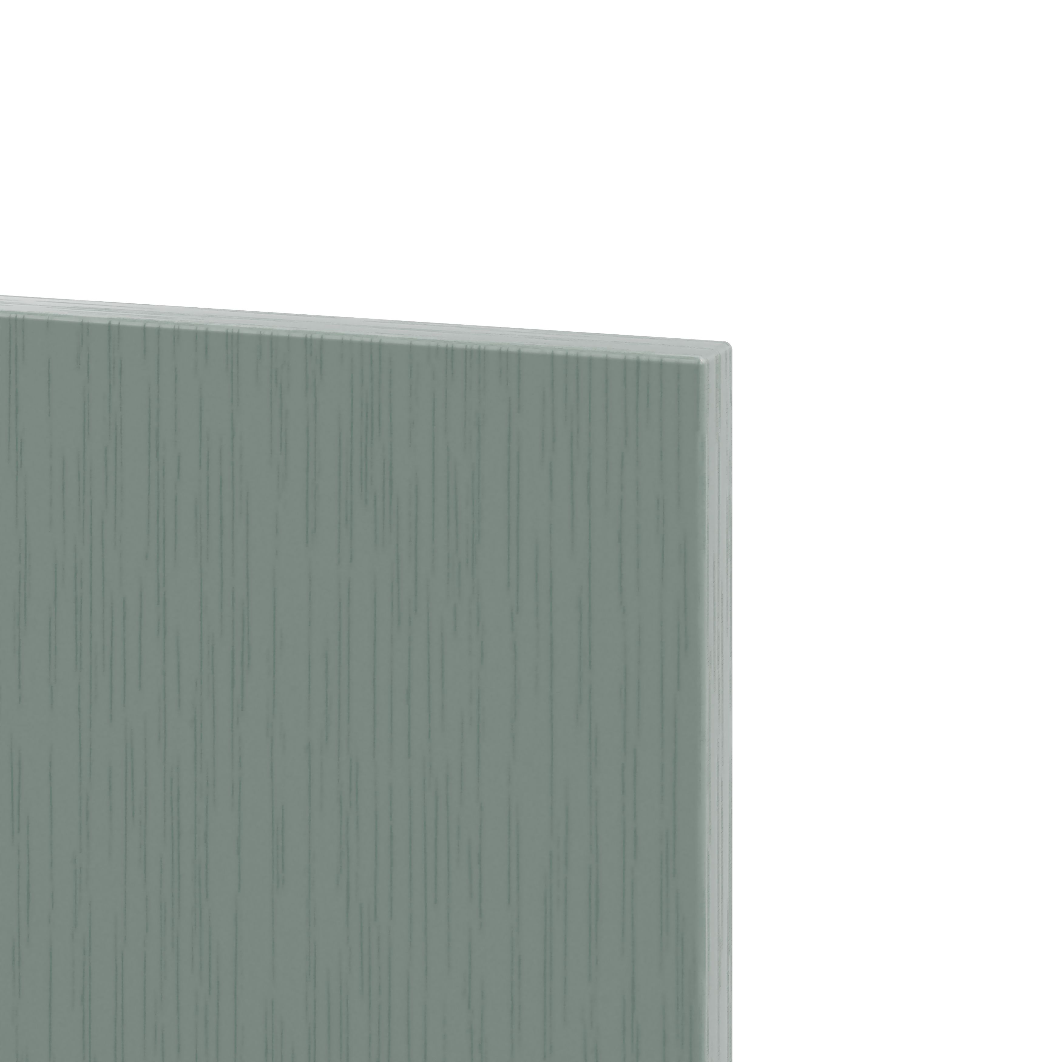 GoodHome Alpinia Matt reed green wood effect Standard Appliance & larder Appliance End panel (H)2010mm (W)570mm, Pair