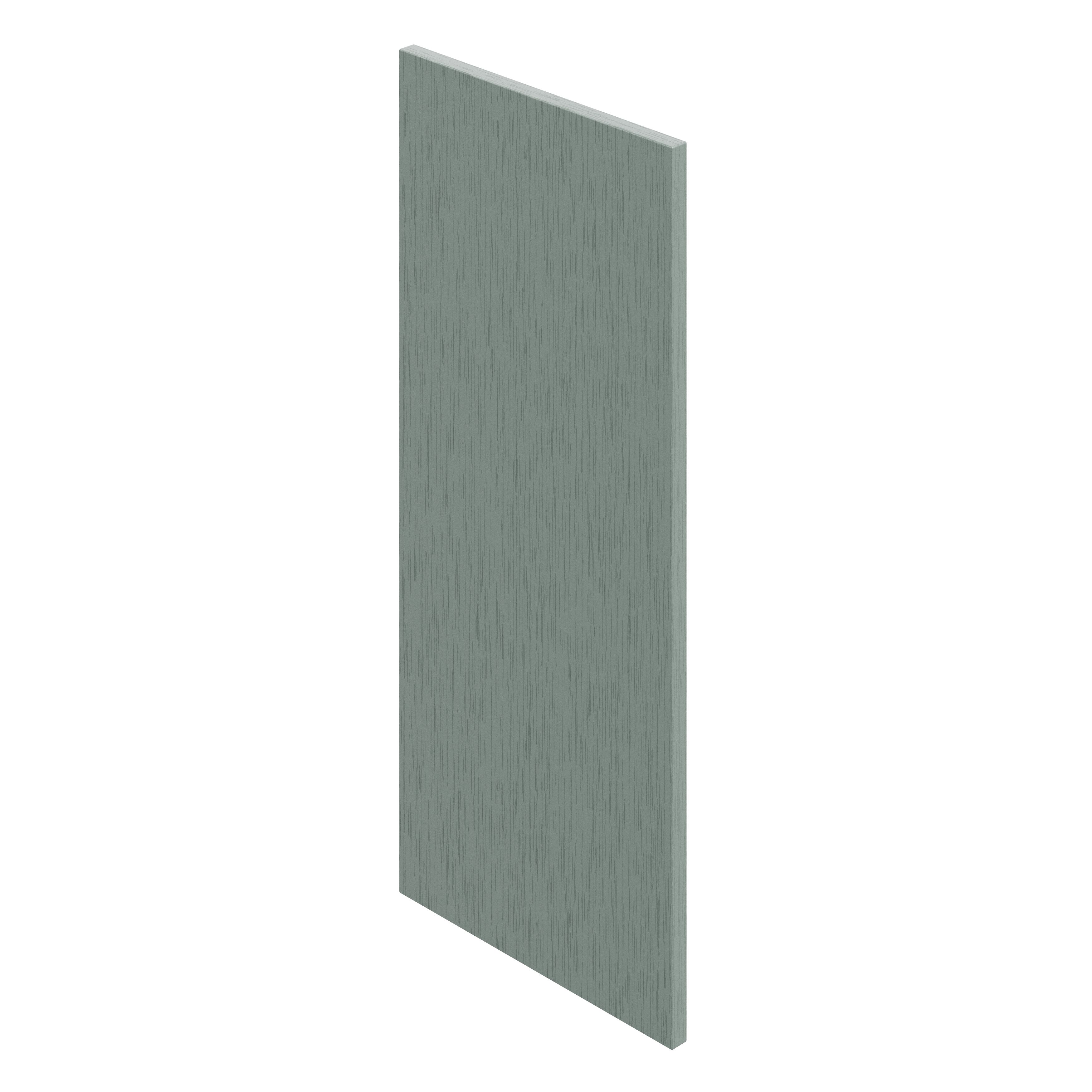 GoodHome Alpinia Matt reed green wood effect Standard Wall End panel (H)720mm (W)320mm
