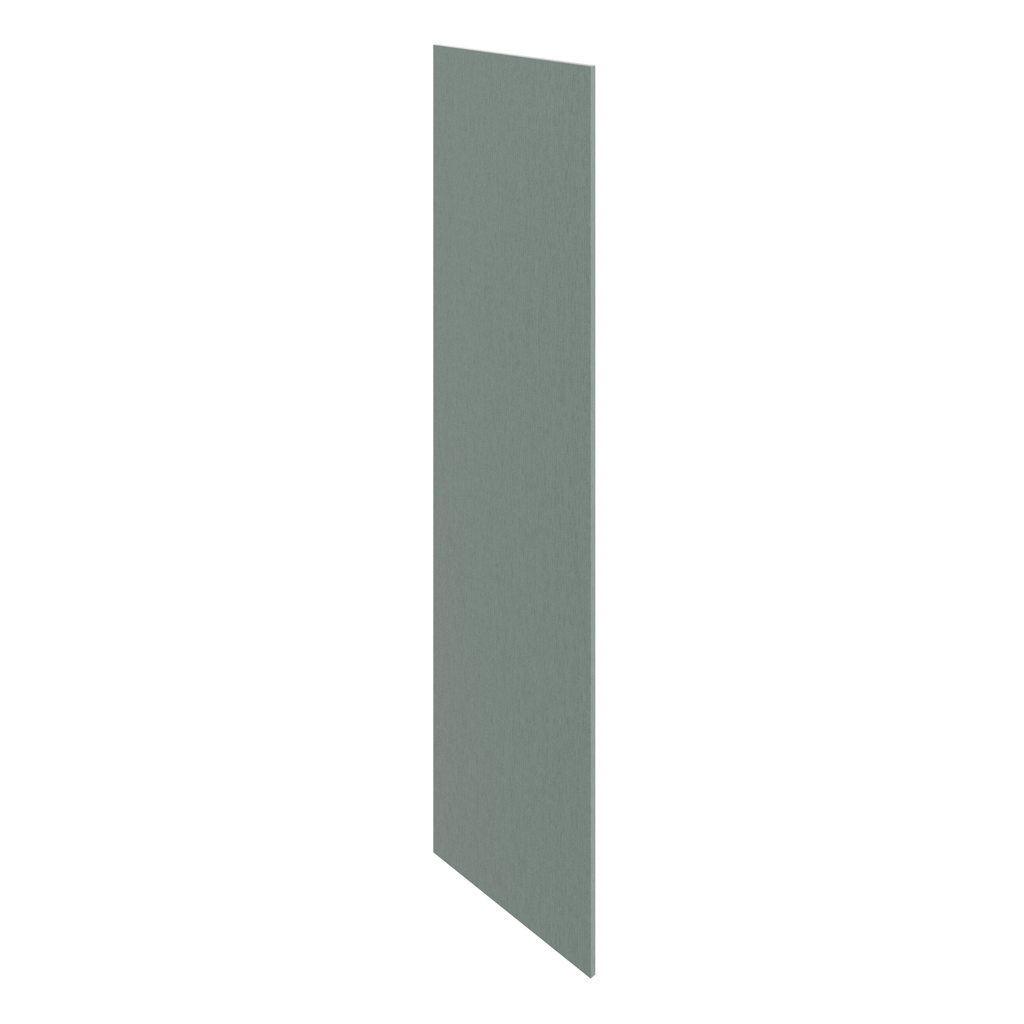 GoodHome Alpinia Matt reed green wood effect Tall Appliance & larder Appliance End panel (H)2190mm (W)570mm, Pair