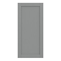 GoodHome Alpinia Matt Slate Grey Painted Wood Effect Shaker 70:30 Larder/Fridge Cabinet door (W)600mm (H)1287mm (T)18mm