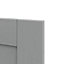 GoodHome Alpinia Matt Slate Grey Painted Wood Effect Shaker 70:30 Larder/Fridge Cabinet door (W)600mm (H)1287mm (T)18mm