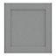 GoodHome Alpinia Matt Slate Grey Painted Wood Effect Shaker Appliance Cabinet door (W)600mm (H)626mm (T)18mm