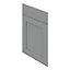 GoodHome Alpinia Matt Slate Grey Painted Wood Effect Shaker Drawerline door & drawer front, (W)500mm (H)715mm (T)18mm