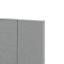 GoodHome Alpinia Matt Slate Grey Painted Wood Effect Shaker Drawerline door & drawer front, (W)600mm (H)715mm (T)18mm