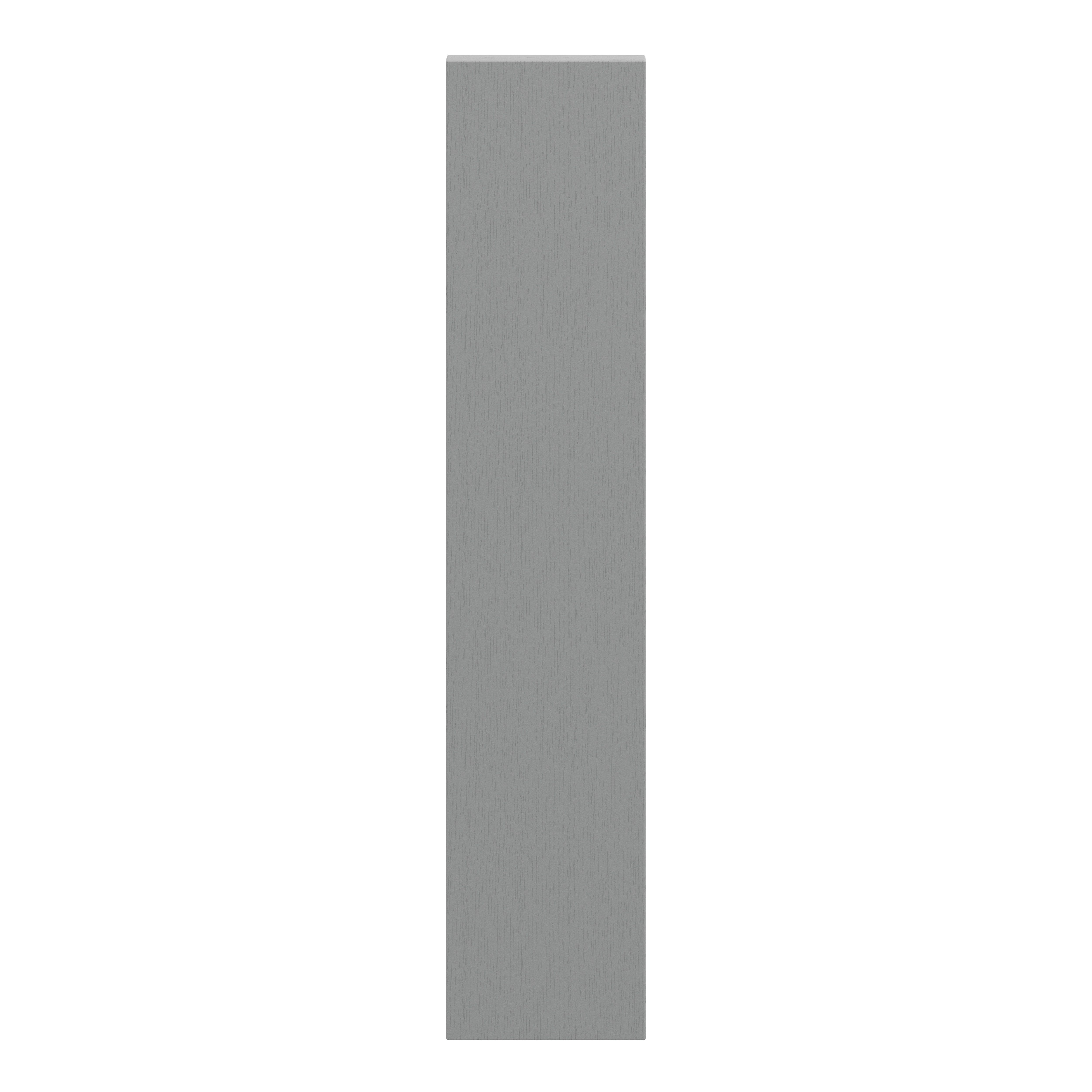 GoodHome Alpinia Matt Slate Grey Painted Wood Effect Shaker Highline Cabinet door (W)150mm (H)715mm (T)18mm