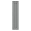 GoodHome Alpinia Matt Slate Grey Painted Wood Effect Shaker Larder Cabinet door (W)300mm (H)1287mm (T)18mm