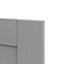 GoodHome Alpinia Matt Slate Grey Painted Wood Effect Shaker Larder Cabinet door (W)300mm (H)1287mm (T)18mm