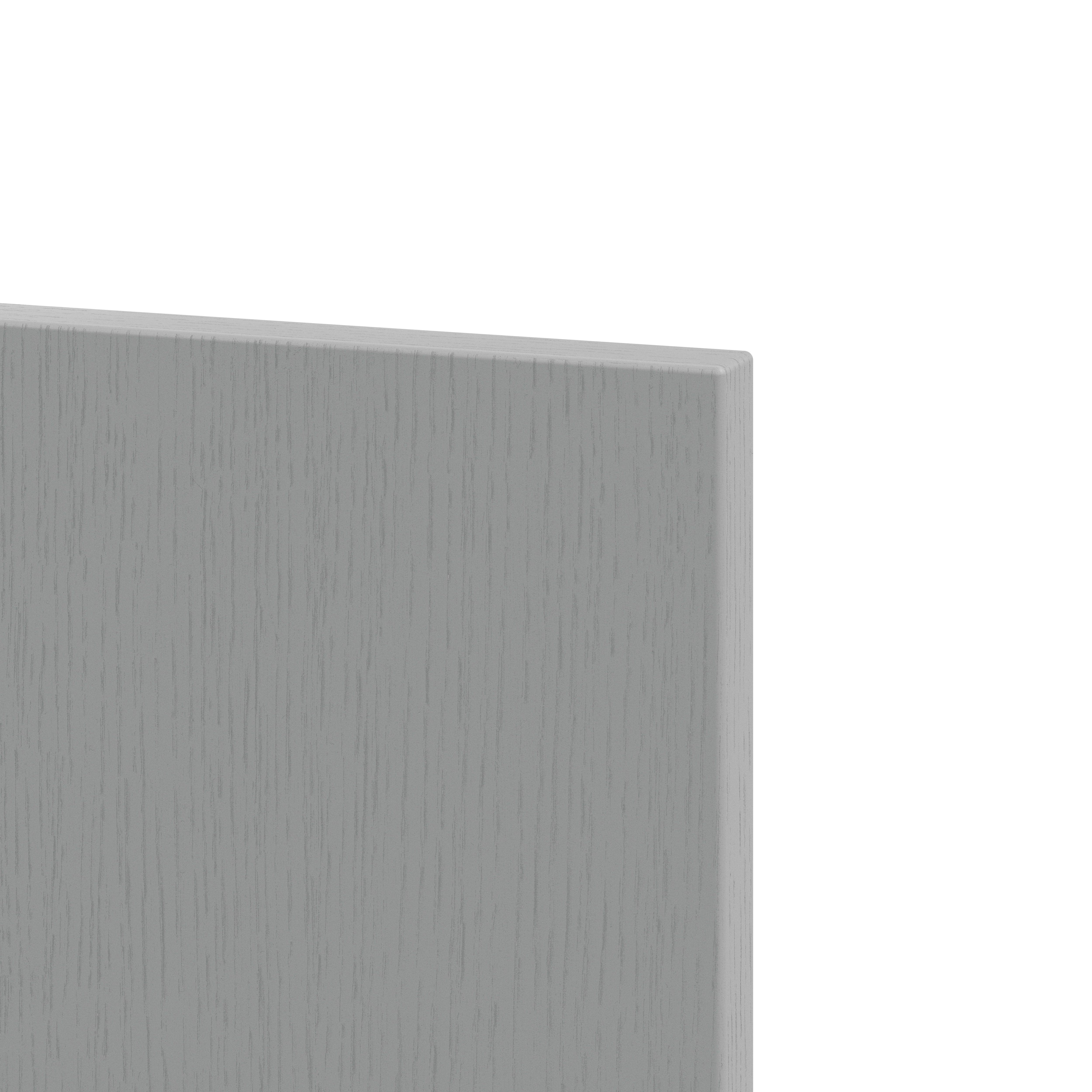 GoodHome Alpinia Matt Slate Grey Painted Wood Effect Shaker Standard Appliance & larder End panel (H)2010mm (W)570mm, Pair