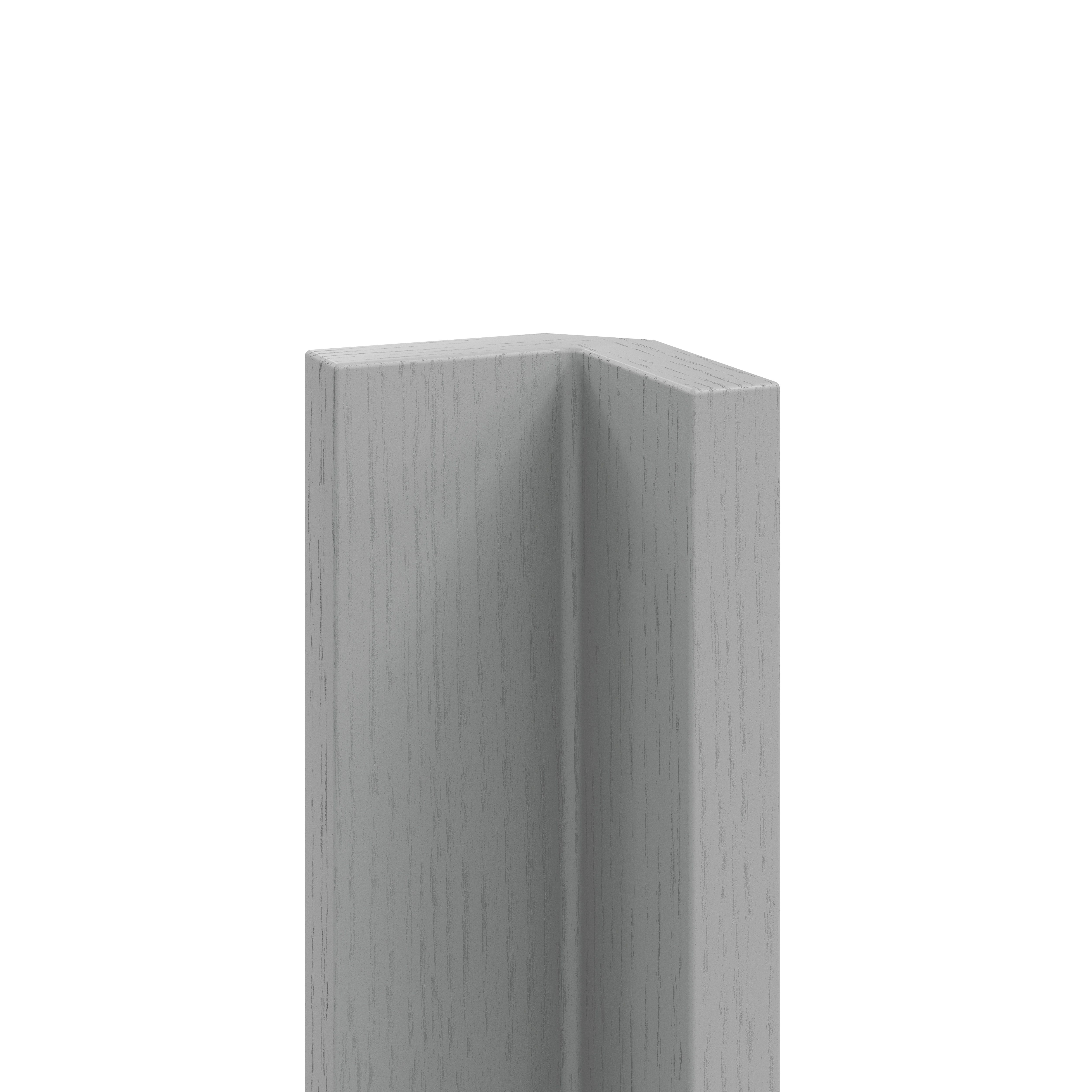 GoodHome Alpinia Matt Slate Grey Painted Wood Effect Shaker Standard Corner post, (W)59mm (H)715mm