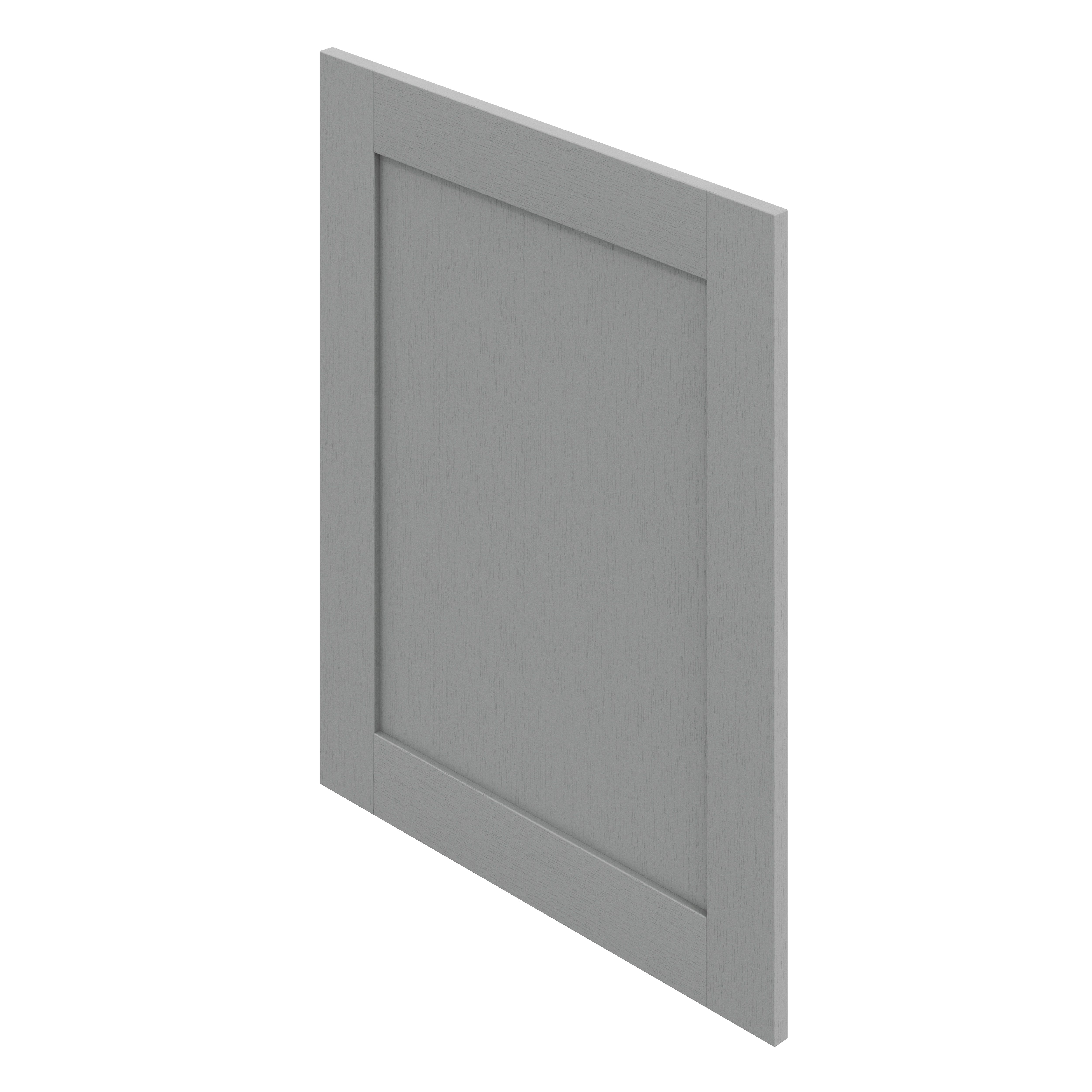 GoodHome Alpinia Matt Slate Grey Painted Wood Effect Shaker Tall appliance Cabinet door (W)600mm (H)723mm (T)18mm