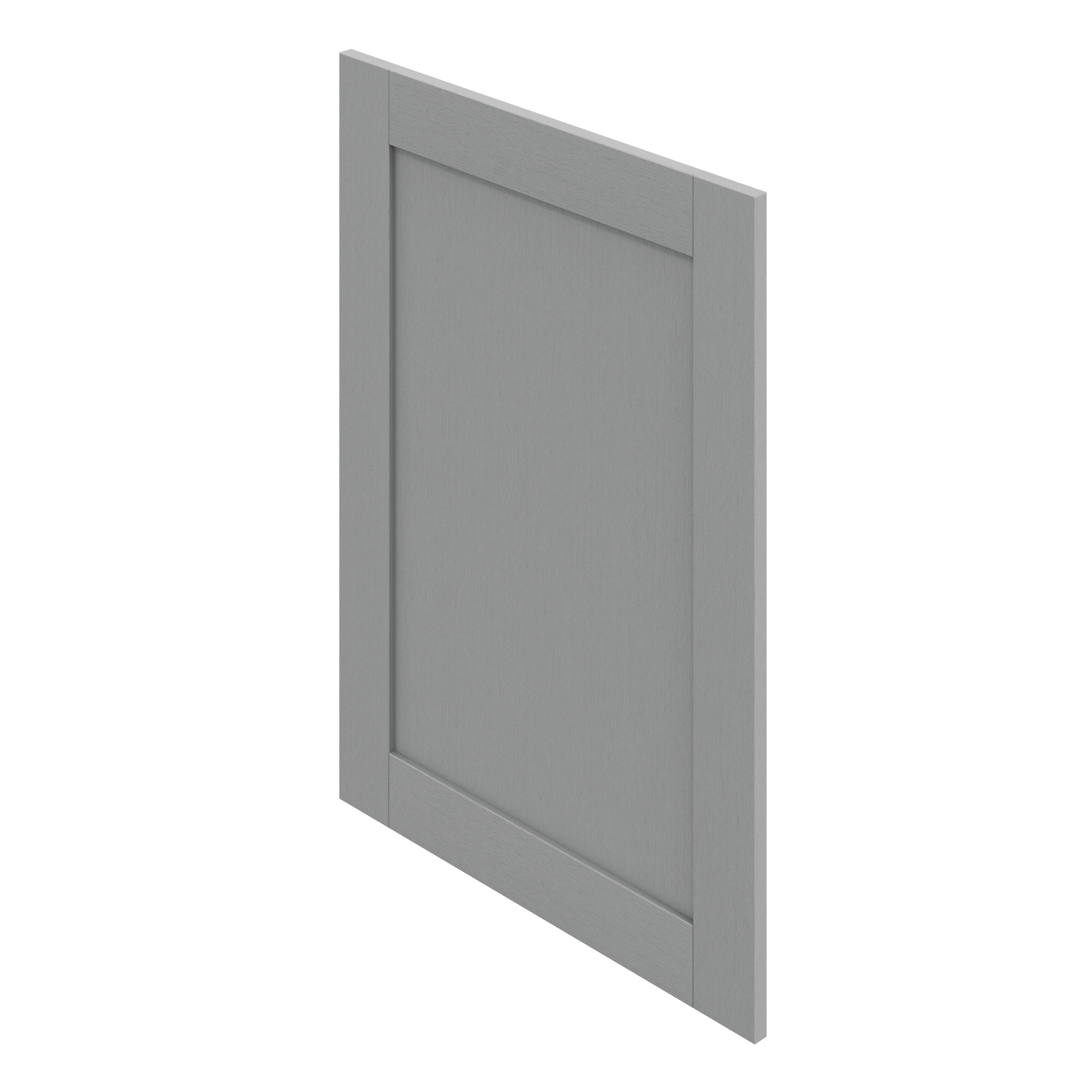 GoodHome Alpinia Matt Slate Grey Painted Wood Effect Shaker Tall appliance Cabinet door (W)600mm (H)806mm (T)18mm