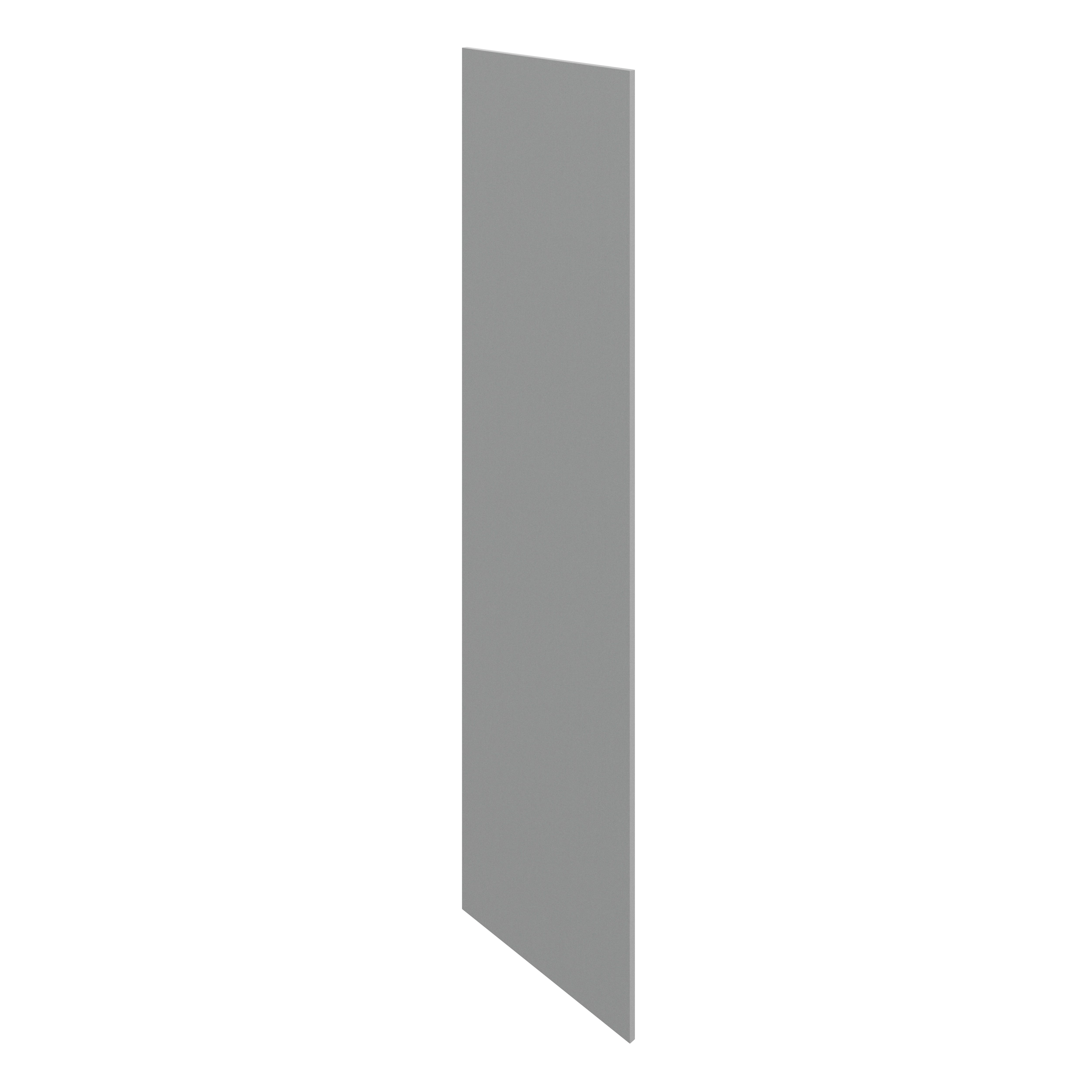 GoodHome Alpinia Matt Slate Grey Painted Wood Effect Shaker Tall Appliance & larder End panel (H)2190mm (W)570mm, Pair