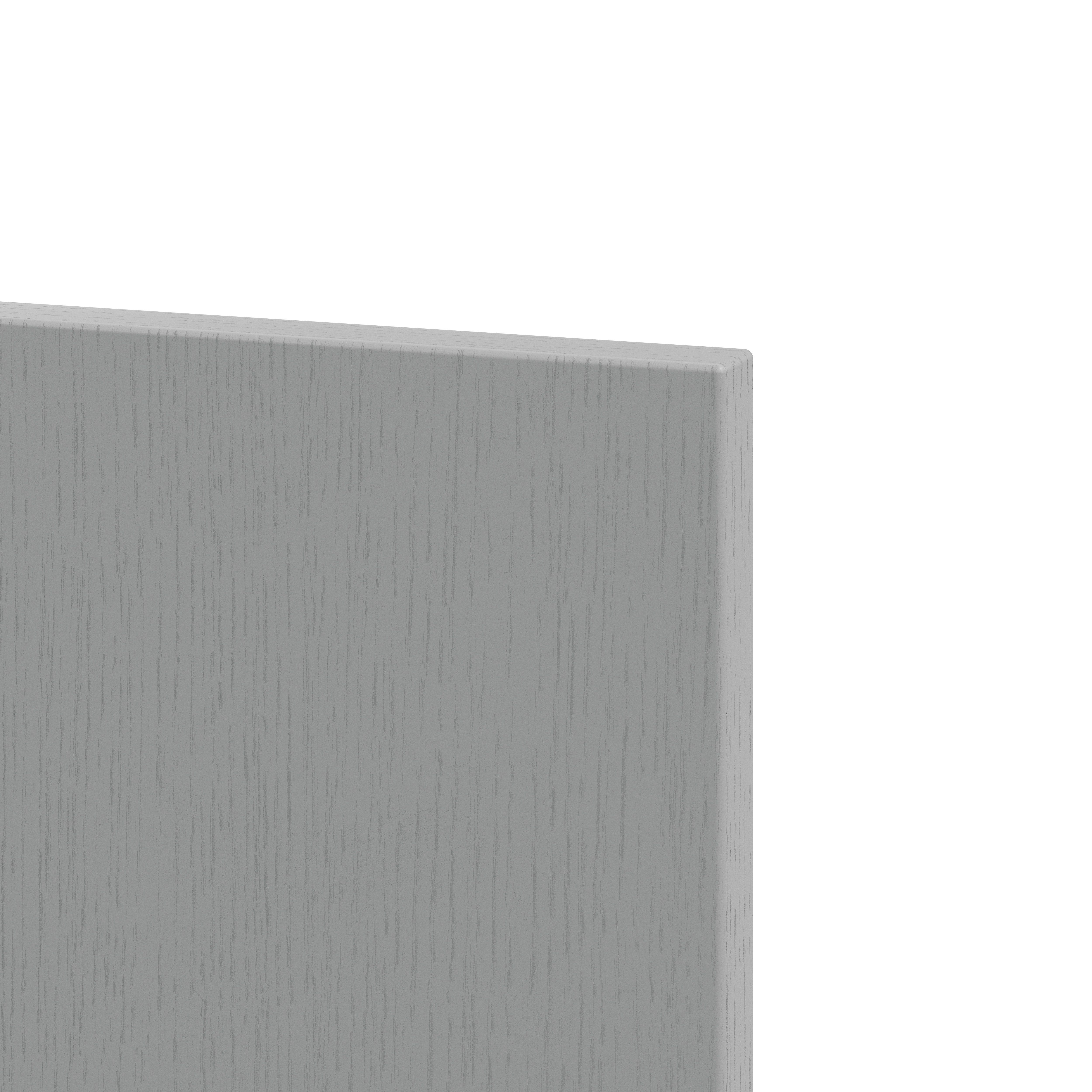 GoodHome Alpinia Matt Slate Grey Painted Wood Effect Shaker Tall Appliance & larder End panel (H)2190mm (W)570mm, Pair