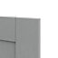 GoodHome Alpinia Matt Slate Grey Painted Wood Effect Shaker Tall larder Cabinet door (W)300mm (H)1467mm (T)18mm
