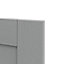 GoodHome Alpinia Matt Slate Grey Painted Wood Effect Shaker Tall wall Cabinet door (W)300mm (H)895mm (T)18mm