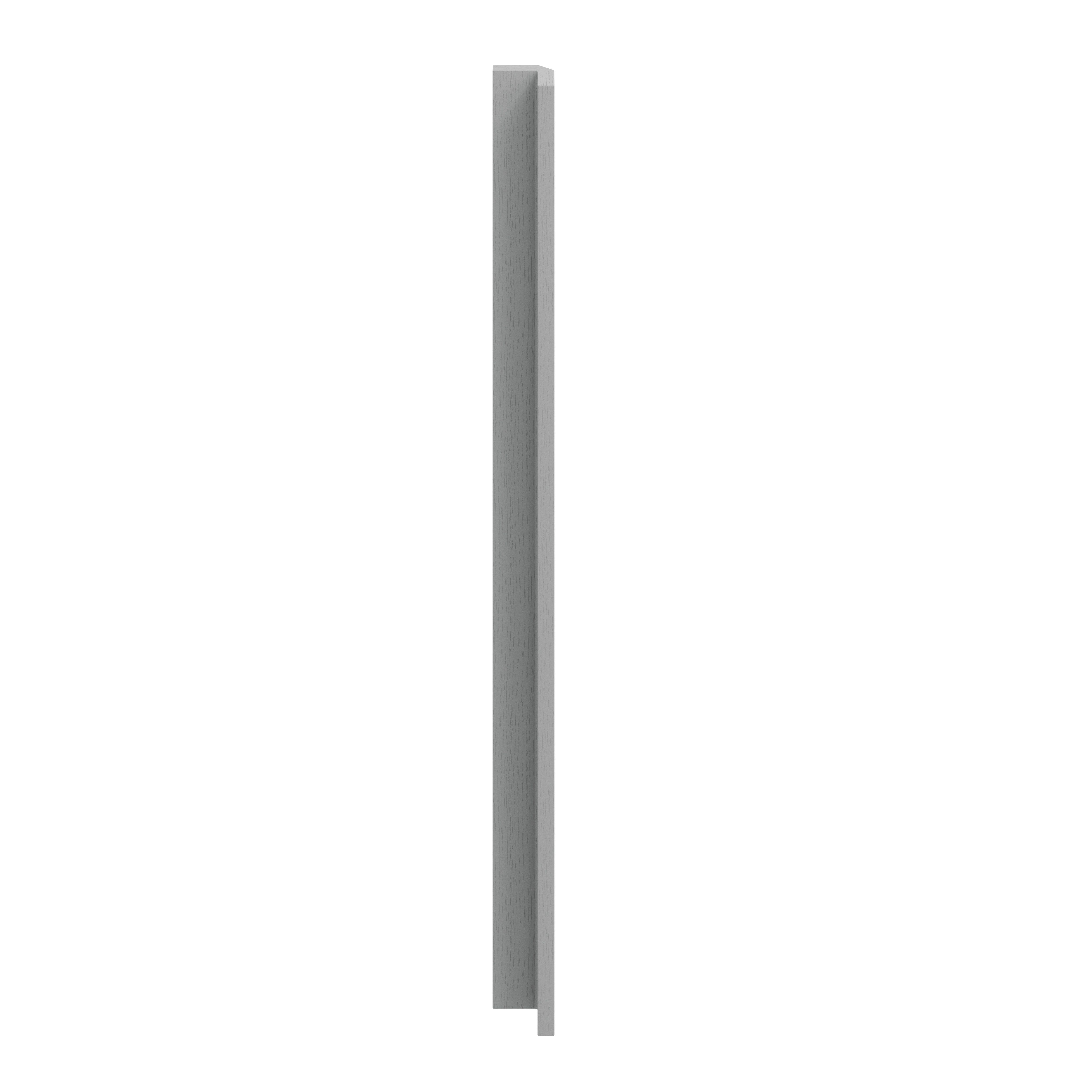 GoodHome Alpinia Matt Slate Grey Painted Wood Effect Shaker Tall Wall corner post, (W)59mm (H)895mm