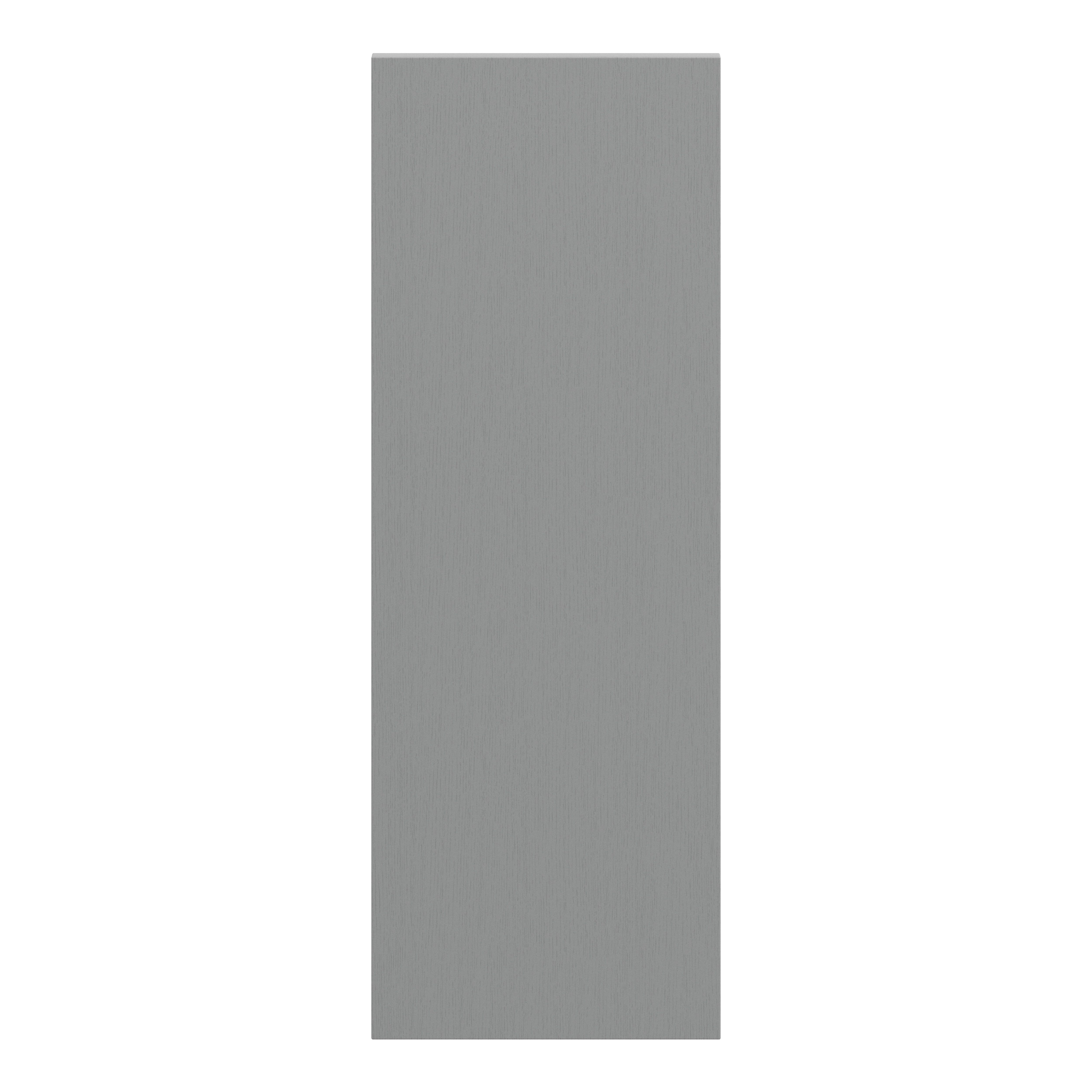 GoodHome Alpinia Matt Slate Grey Painted Wood Effect Shaker Tall Wall End panel (H)900mm (W)320mm