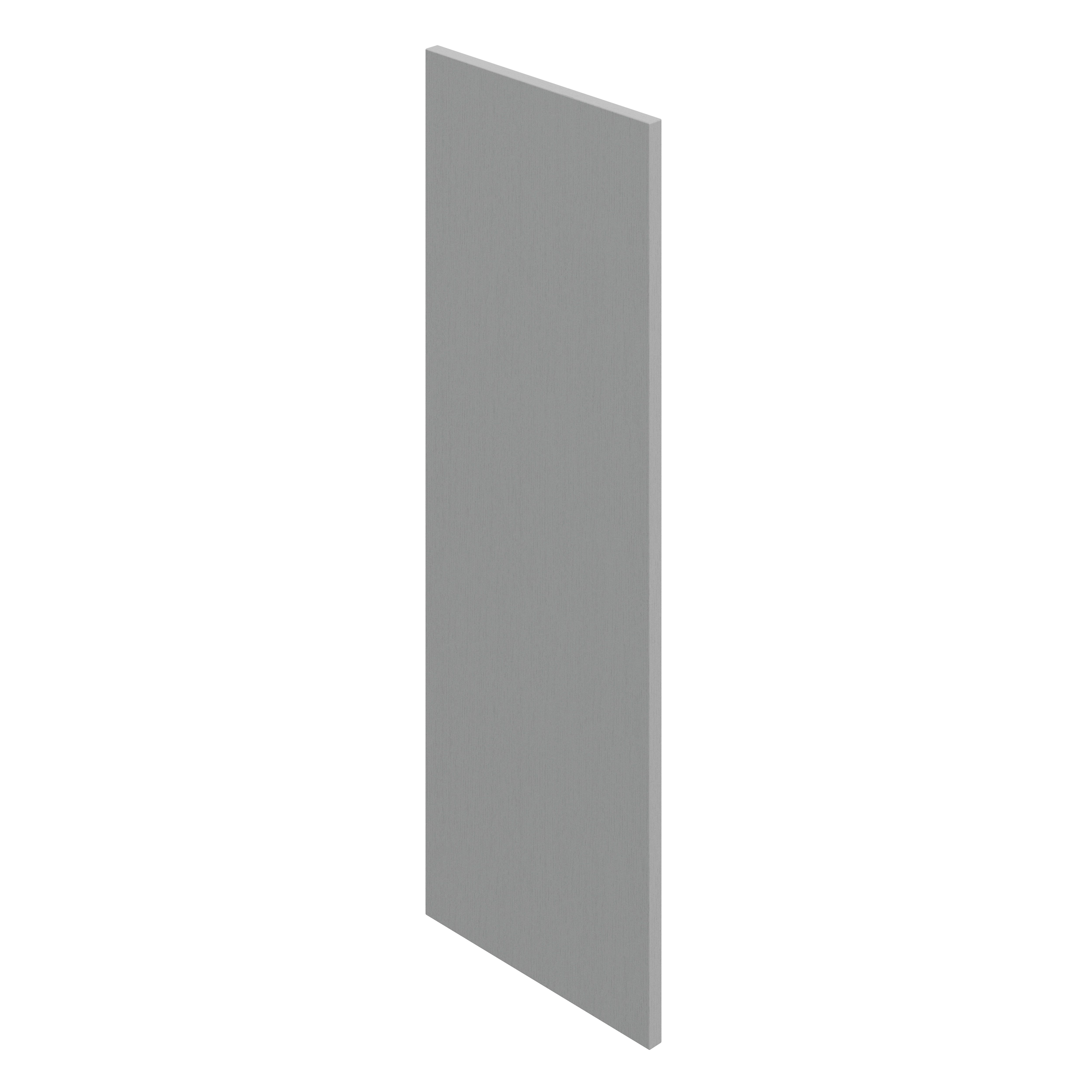 GoodHome Alpinia Matt Slate Grey Painted Wood Effect Shaker Tall Wall End panel (H)900mm (W)320mm