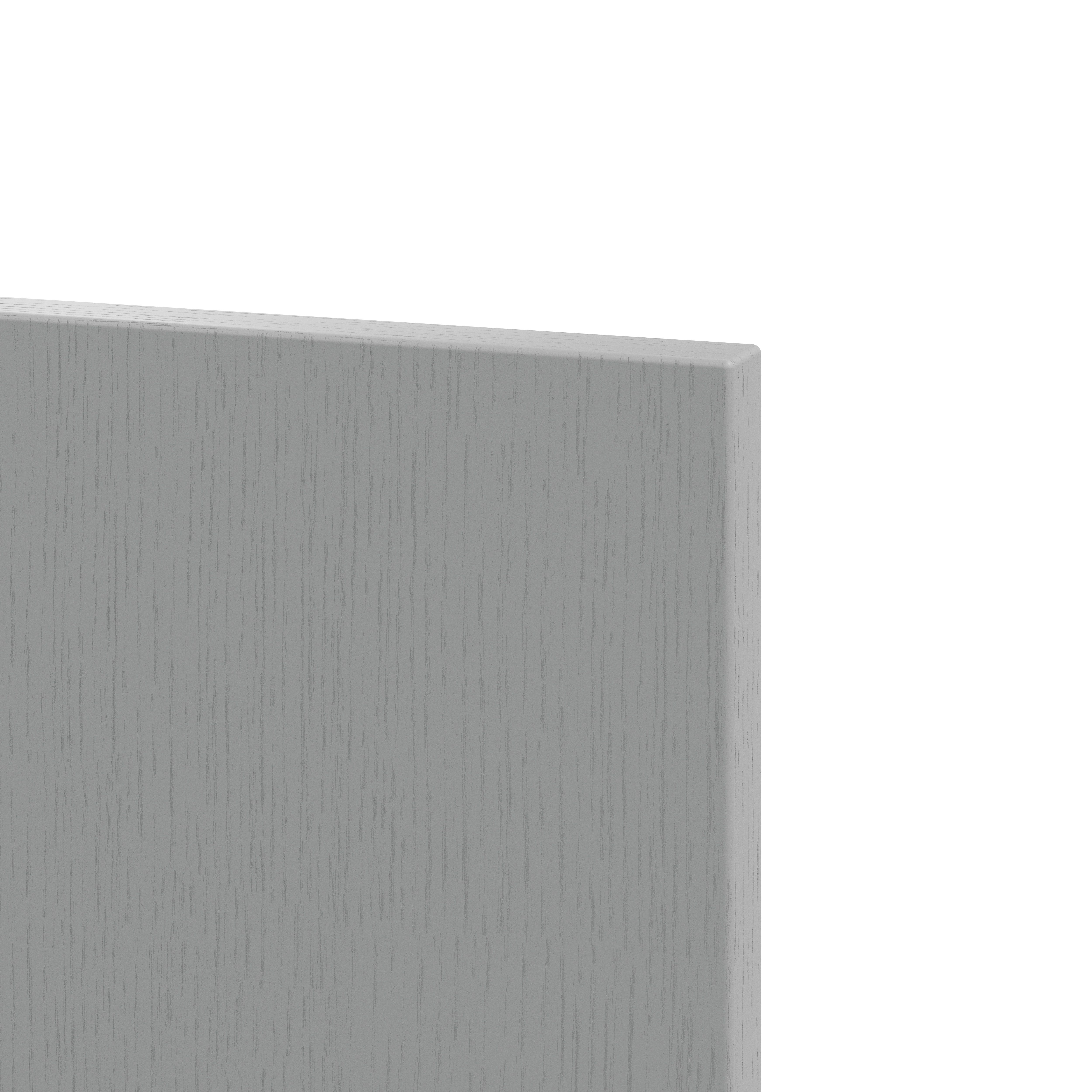 GoodHome Alpinia Matt Slate Grey Painted Wood Effect Shaker Tall Wall End panel (H)900mm (W)320mm