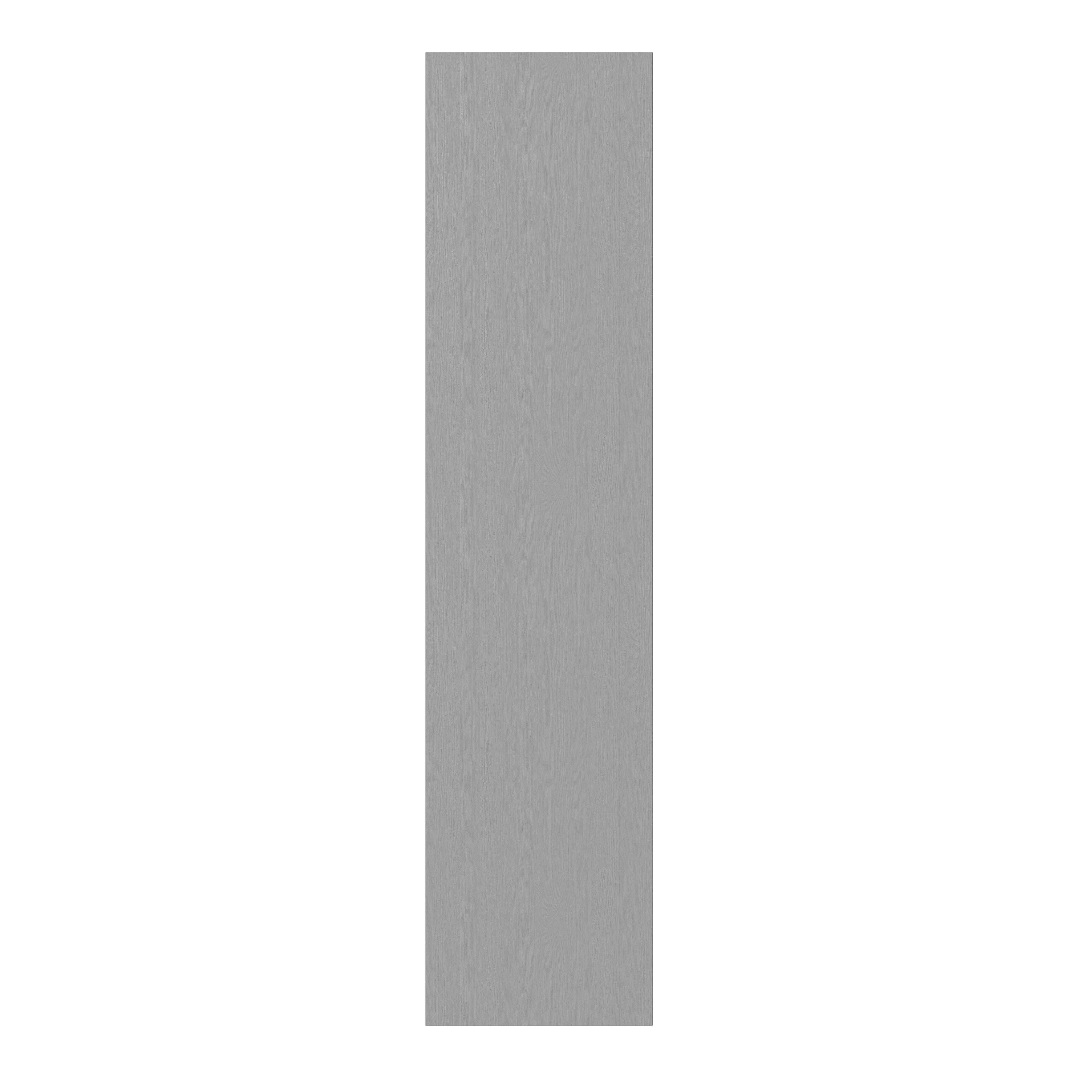 GoodHome Alpinia Matt slate grey painted wood effect Tall Clad on panel (H)1500mm (W)350mm