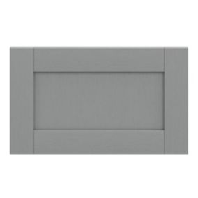 GoodHome Alpinia Matt slate grey wood effect Drawer front, bridging & bi fold door, (W)600mm (H)356mm (T)18mm