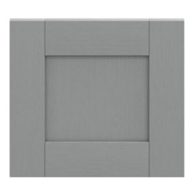 GoodHome Alpinia Matt slate grey wood effect Drawer front, bridging door & bi fold door, (W)400mm (H)356mm (T)18mm