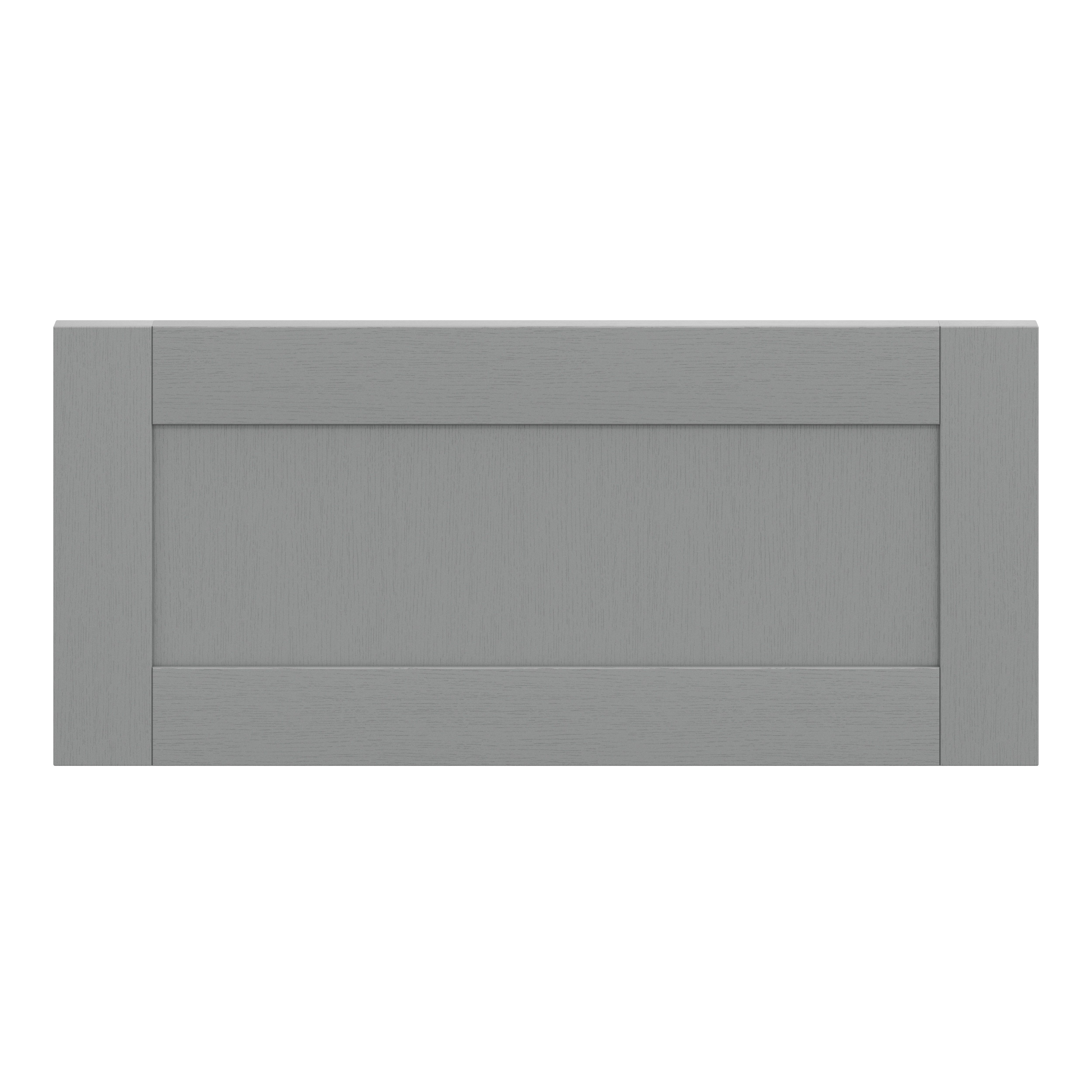 GoodHome Alpinia Matt slate grey wood effect Drawer front, bridging door & bi fold door, (W)800mm (H)356mm (T)18mm