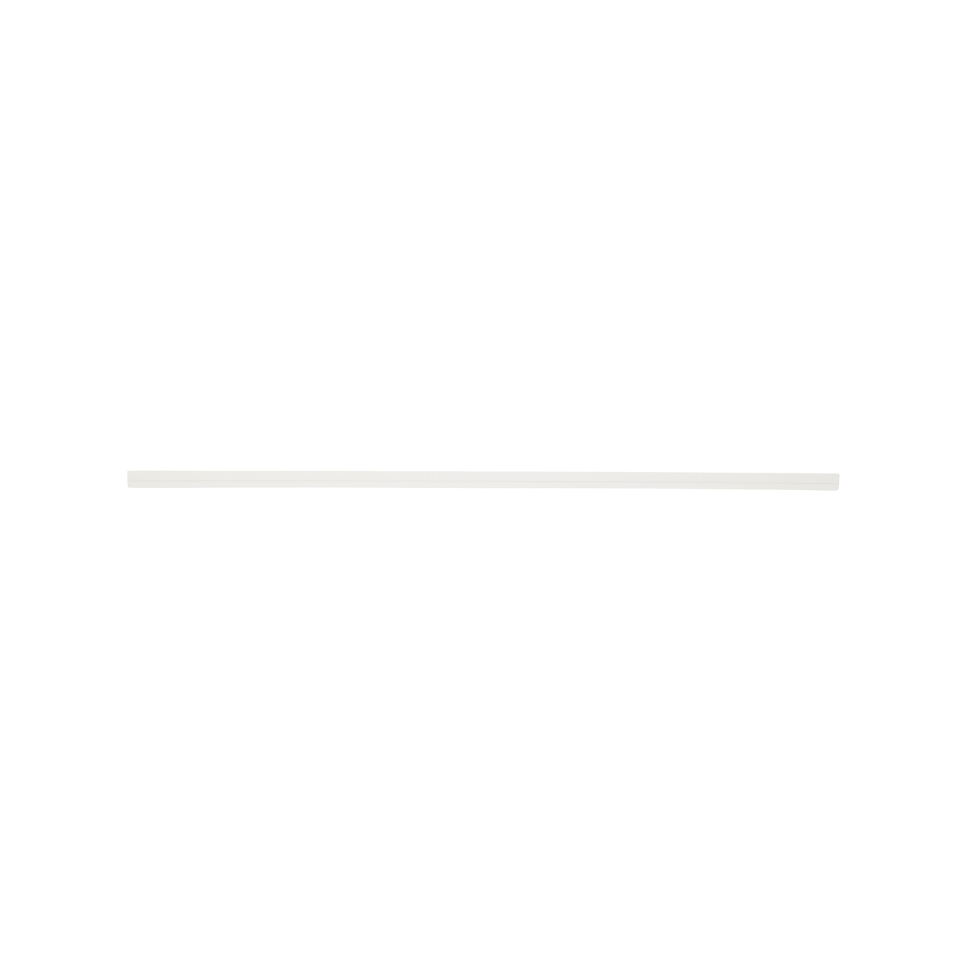 GoodHome Alpinia Matt White Cornice & pelmet, (L)2400mm (H)35mm