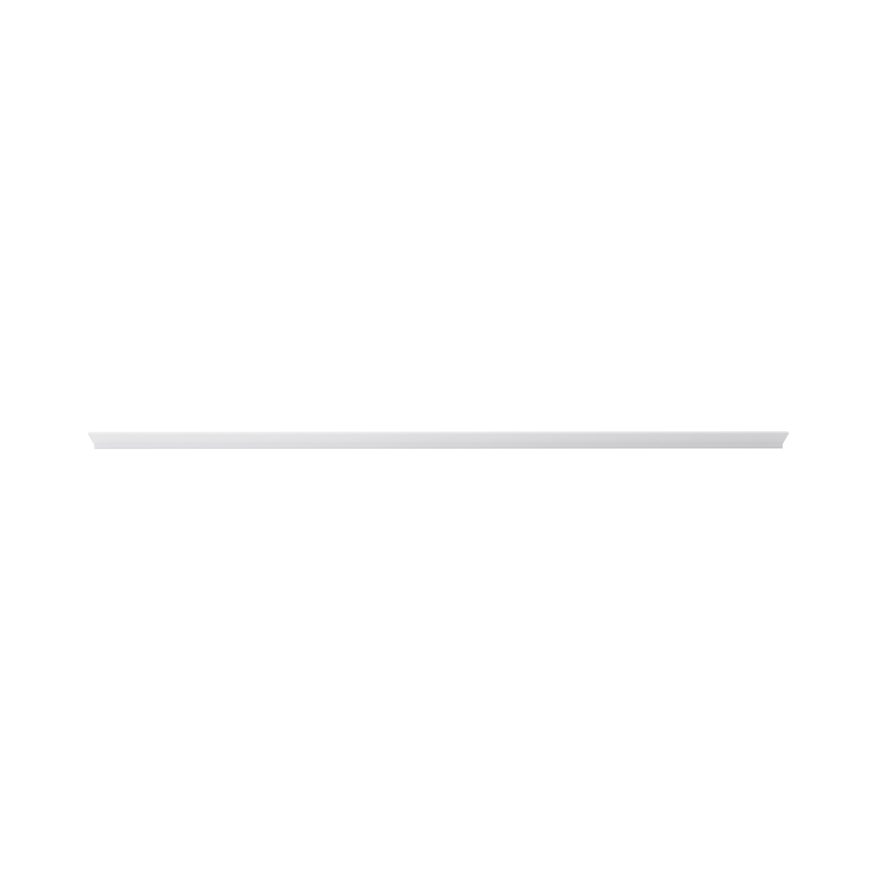 GoodHome Alpinia Matt White Pelmet, (L)2400mm (H)75mm
