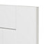 GoodHome Alpinia Matt white tongue & groove shaker Drawer front, bridging door & bi fold door, (W)400mm (H)356mm (T)18mm