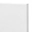 GoodHome Alpinia Matt white tongue & groove shaker Highline Cabinet door (W)150mm (H)715mm (T)18mm