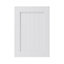 GoodHome Alpinia Matt white tongue & groove shaker Highline Cabinet door (W)500mm (H)715mm (T)18mm
