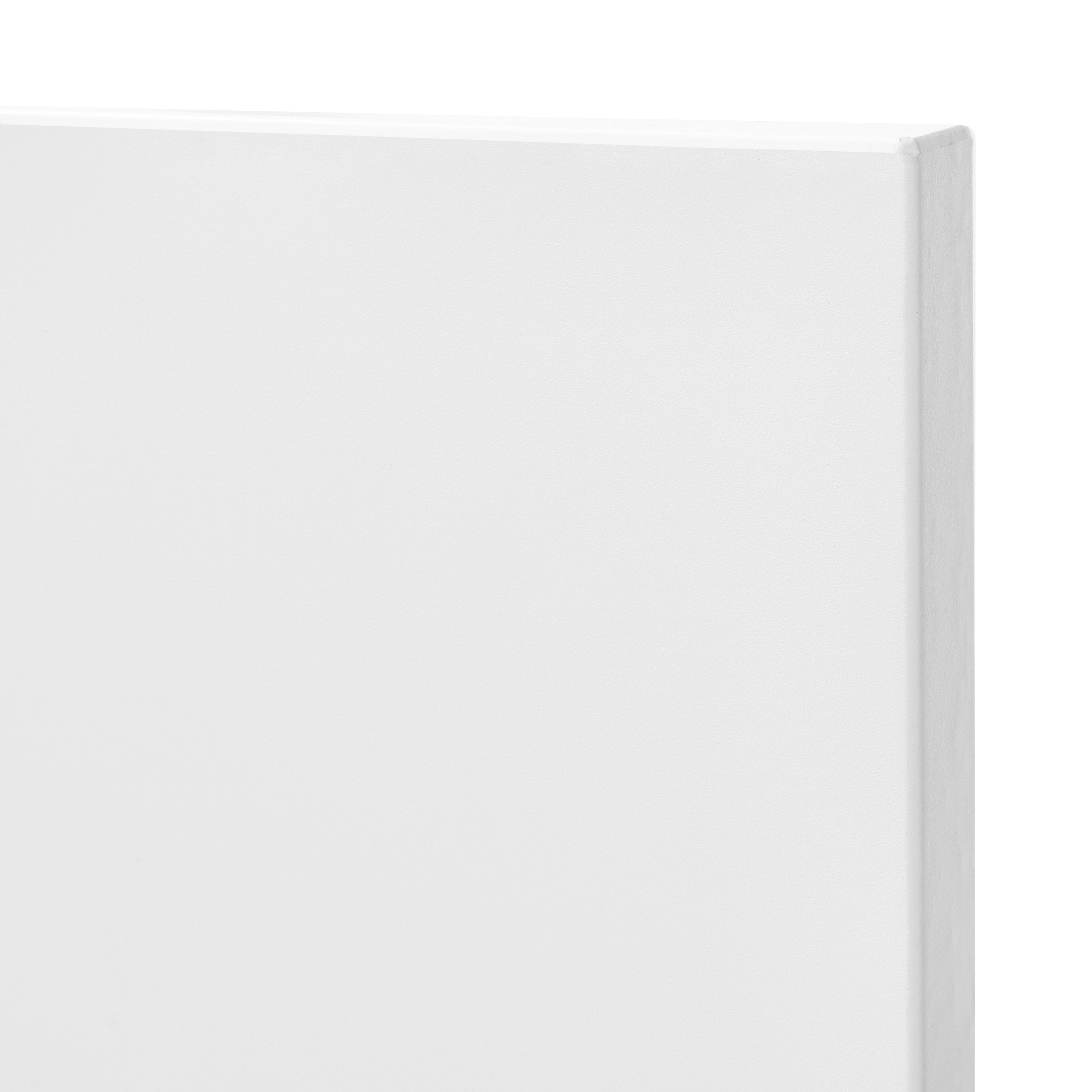 GoodHome Alpinia Matt white tongue & groove shaker Standard Appliance Filler panel (H)115mm (W)597mm