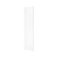 GoodHome Alpinia Matt white tongue & groove shaker Tall Appliance & larder Clad on end panel (H)2400mm (W)610mm