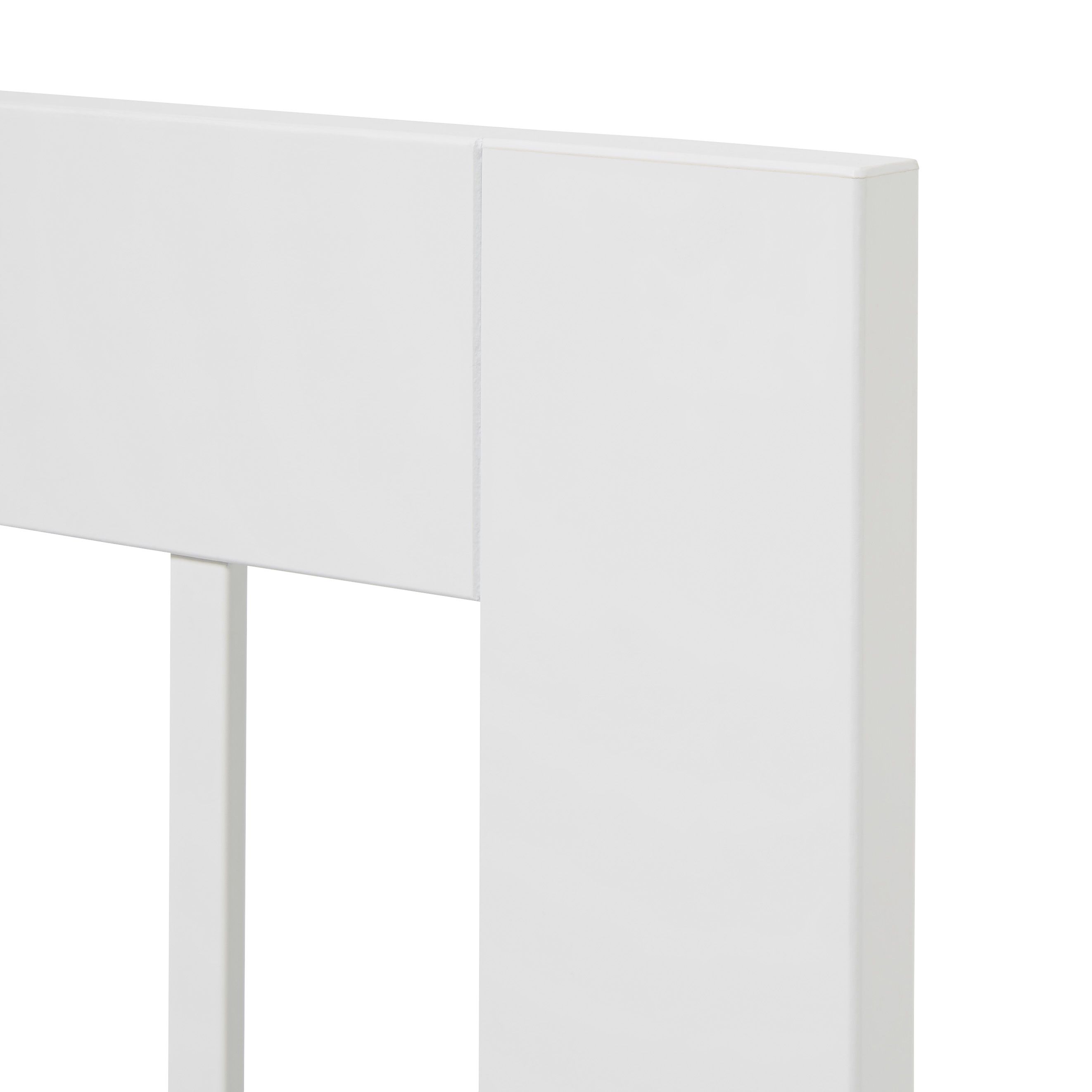 GoodHome Alpinia Matt white tongue & groove shaker Tall glazed Cabinet door (W)300mm (H)895mm (T)18mm